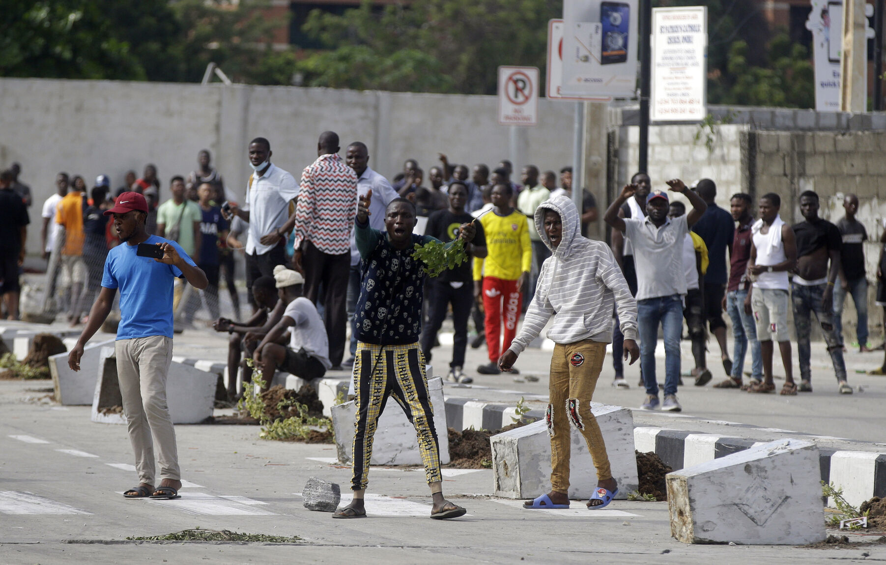 Nigeria Police Protest